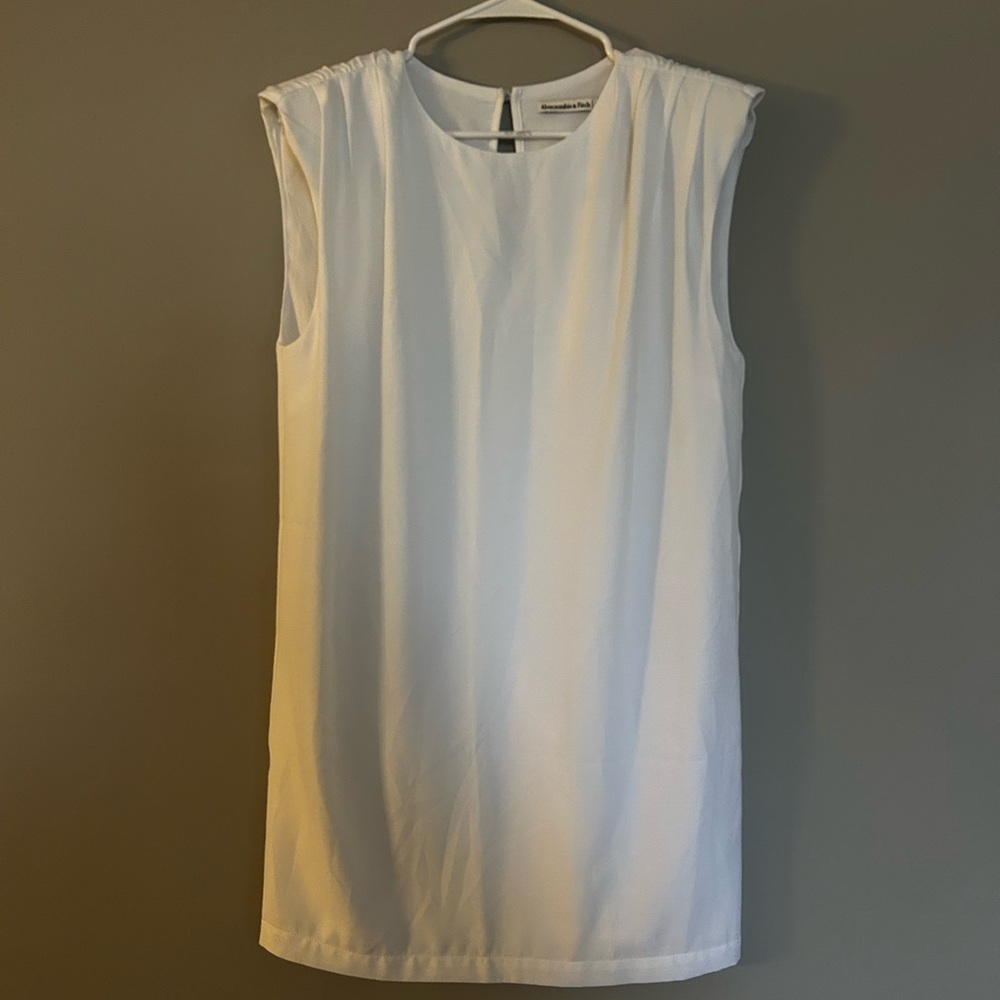 NEW Abercrombie & Fitch White Mini Dress Simple Goddess